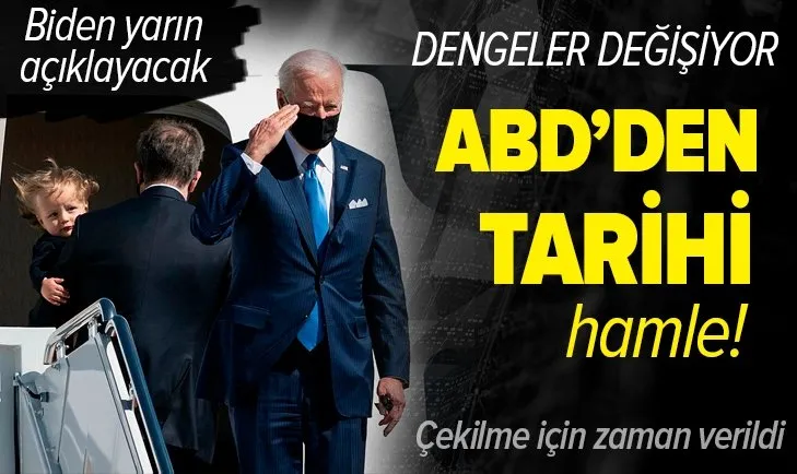 ABD'de Afganistan'dan çekiliyor! Joe Biden'dan tarihi hamle!