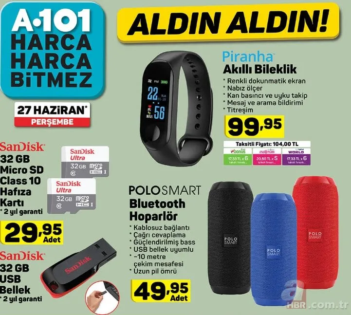 A101 aktüel 27 Haziran kataloğu: Bu hafta A101 aktüel ürünler kataloğu yine çok hesaplı!