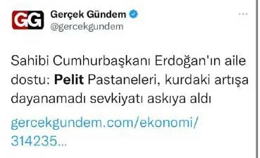 Pelit Pastaneleri ’satış ve sevkiyatları geçici olarak durdurdu’ iddiasını yalanladı