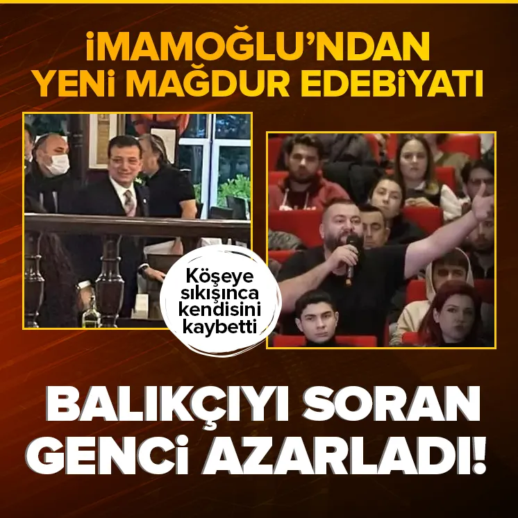 İmamoğlu köşeye sıkıştı! Soru soran genci fırçaladı