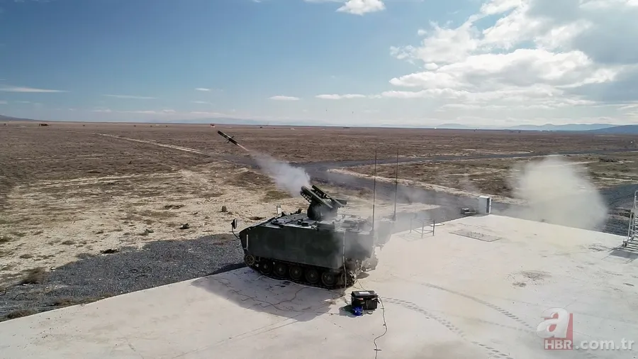 Türkiye'nin tank avcısı milli füzeyle vurdu 7