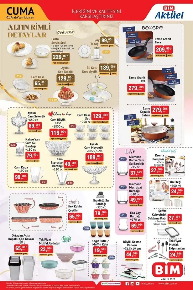 1 Aralık BİM aktüel ürünler kataloğu yayınladı! BİM’de 3.199 TL’ye Smart TV, 5.999 TL’ye ankastre set, 2.499 TL’ye 7,5L airfryer ve daha fazlası satışta