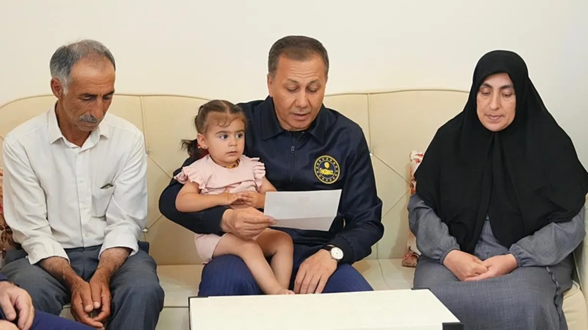 Başkan Erdoğan'dan şehit ailesine mektup! Bakan Yerlikaya okudu