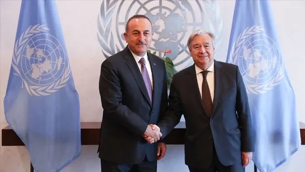 Bakan Çavuşoğlu BM Genel Sekreteri Guterres ile görüştü