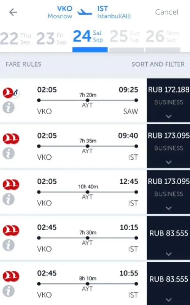 Rusya’da seferberlik paniği! Moskova’dan Türkiye’ye uçak biletleri tükendi