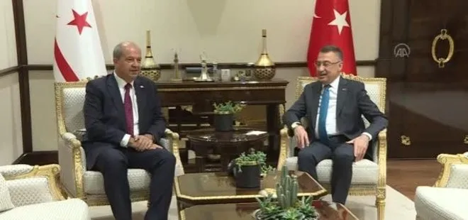 Son dakika: Cumhurbaşkanı Yardımcısı Fuat Oktay ile KKTC Cumhurbaşkanı Ersin Tatar’dan önemli açıklamalar