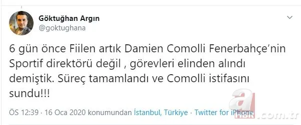 Fenerbahçe'de Comolli'nin istifası sonrası sosyal medyayı sallayan açıklama: Beni kovdurdun, sıra sana da geldi! 10