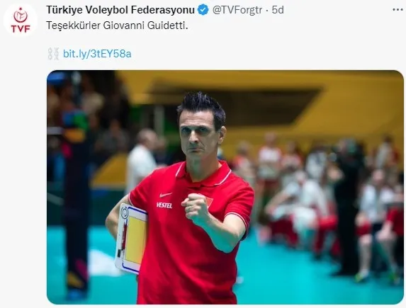Türkiye Voleybol Federasyonu duyurdu: Giovanni Guidetti ile yollar ayrıldı