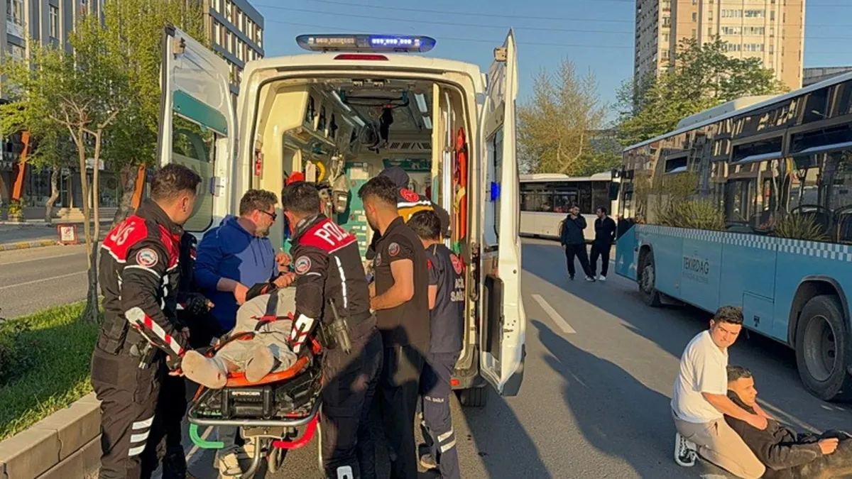 Tekirdağ'da feci kaza: 2 yaralı