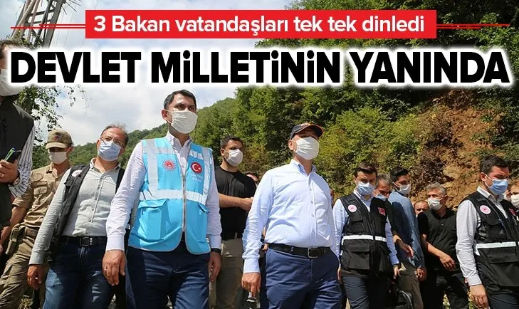 Bakanlar Karaismailoğlu, Kurum ve Soylu Dereli ilçesinde vatandaşların taleplerini dinledi