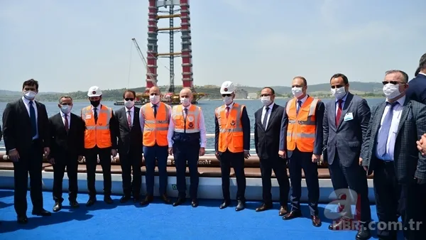 1915 Çanakkale Köprüsü'nün 318 metrelik çelik kuleleri tamamlandı 1