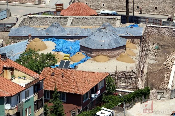 Tokat’ta tarihi hamamın altından başka bir hamam çıktı