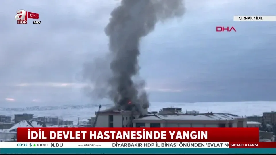 Şırnak İdil’de hastanede yangın çıktı! |Video