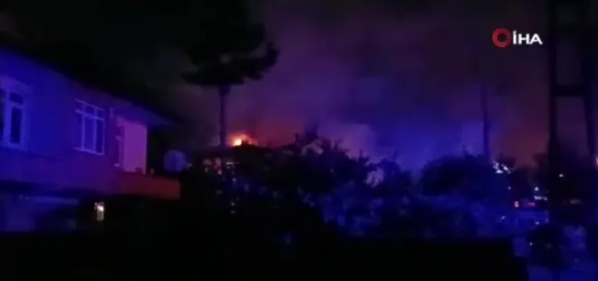Samsun Havza'da yangın: İki ev hasar gördü