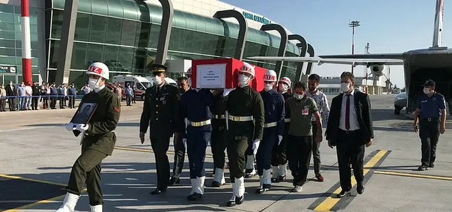 Şehit Piyade Sözleşmeli Er Ömer Faruk Erdem’in naaşı memleketi Konya’ya getirildi