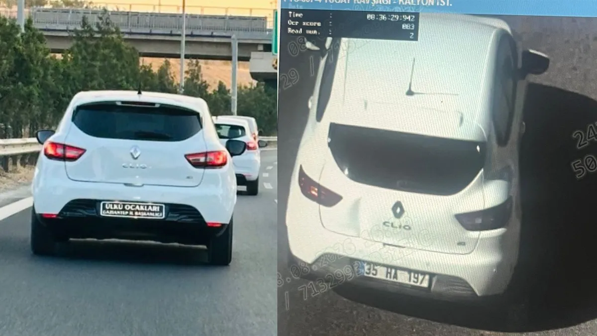 "Ülkü Ocakları Başkanlığı" ibareli sahte plakalı araca rekor ceza! Trafikten men edildi