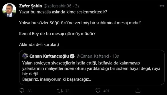 CHP’li Canan Kaftancıoğlu’nun Yalansız siyaset istiyorum mesajı dalga konusu oldu