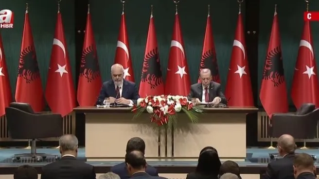 Başkan Erdoğan ve Arnavutluk Başbakanı Rama’dan önemli açıklama