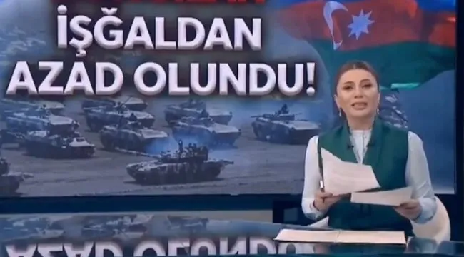 Azerbaycanlı spiker gözyaşlarını tutamadı ağlaya ağlaya sundu: Zengilan azad olundu