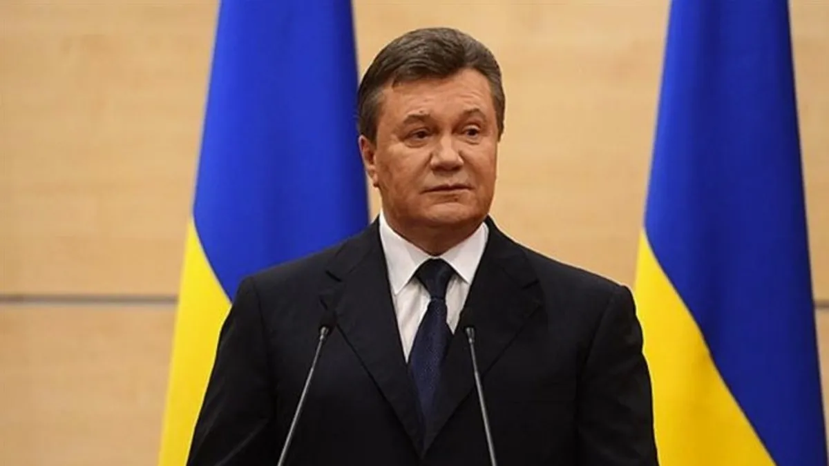 Eski Ukrayna Devlet Başkanı Yanukoviç’e 15 yıl hapis cezası