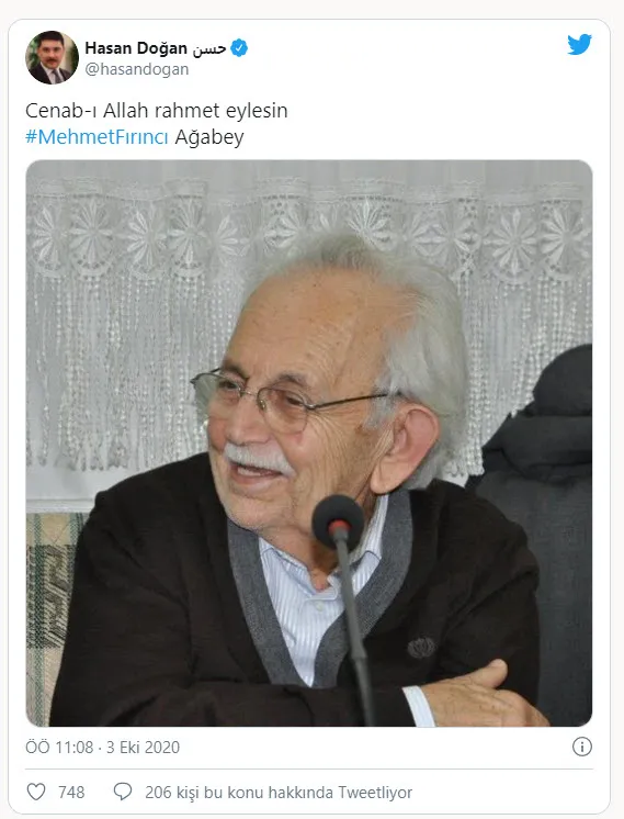 Son dakika: Bediüzzaman Said Nursi'nin talebesi Mehmet Fırıncı hayatını kaybetti - 1