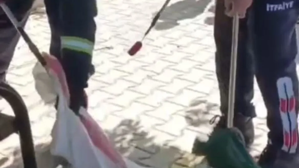 Okul bahçesinde hareketli dakikalar