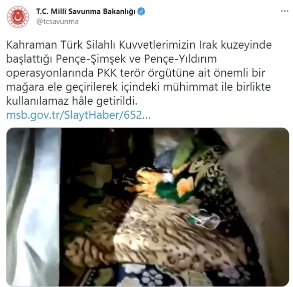 Son dakika: Milli Savunma Bakanlığı duyurdu! O bölgedeki kritik mağara ele geçirildi - 1