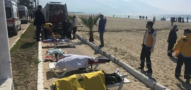 KUŞADASI'NDA KAÇAK GÖÇMENLERİ TAŞIYAN BOT BATTI