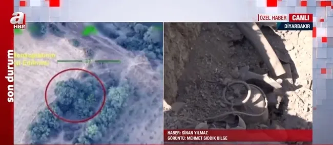 A Haber operasyonun yapıldığı bölgede! İşte teröristlerin saklandığı sığınak