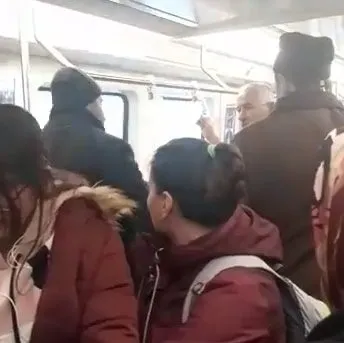Ankara metrosunda FETÖ propagandası: Belediyeden izin aldık diyerek...