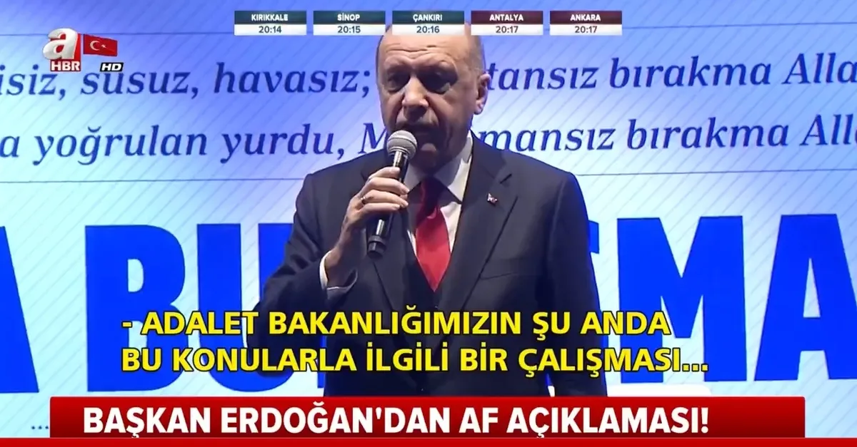 Başkan Erdoğan'dan af açıklaması |Video