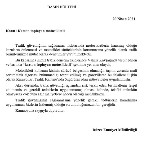yalanin-cumhuriyeti-karton-toplayan-motosikletli-demisti-duzce-emniyet-mudurlugunden-yanit-geldi-1618946000248.jpg Düzce Emniyet Müdürlüğünden 'Karton toplayan motosikletli' açıklaması - 3