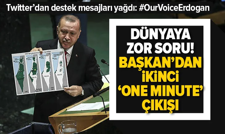 BaÅkan ErdoÄan'ın BM'deki tarihi konuÅmasına destek mesajları