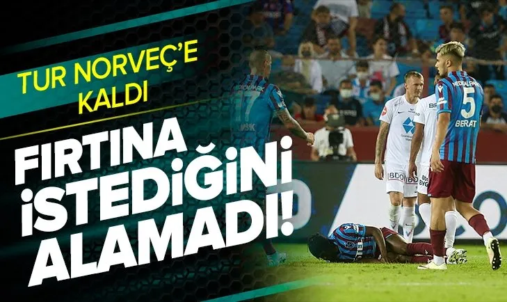 Trabzonspor: 3 - Molde: 3 MAÇ SONUCU | Fırtına istediğini alamadı