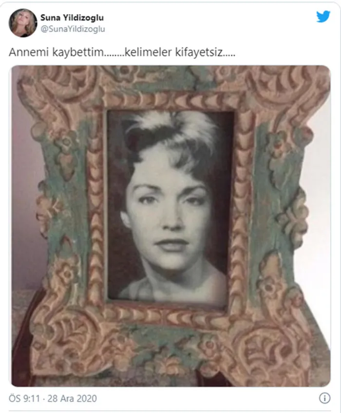 Ünlü oyuncu Suna Yıldızoğlu'nun acı kaybı! Sosyal medyadan duyurdu - 1