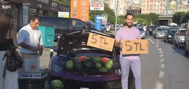 İstanbul’da Lamborghini’de karpuz satan İranlı fenomen Milad Hatemi sınır dışı edildi