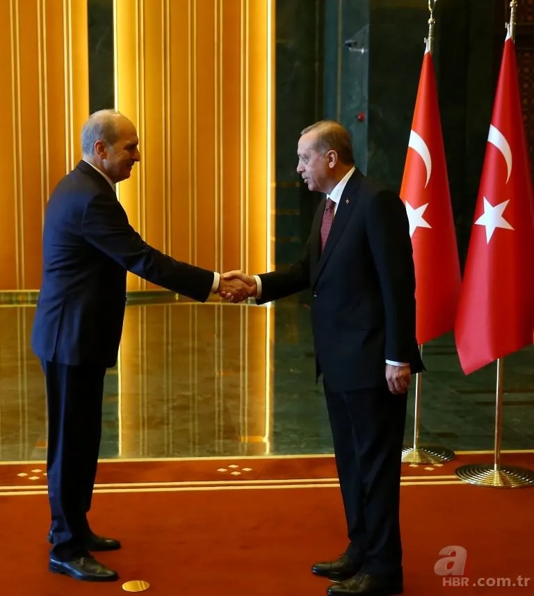 Cumhurbaşkanlığı Sarayı'ndaki tebrik törenine Devlet Bahçeli ilk kez katıldı 6