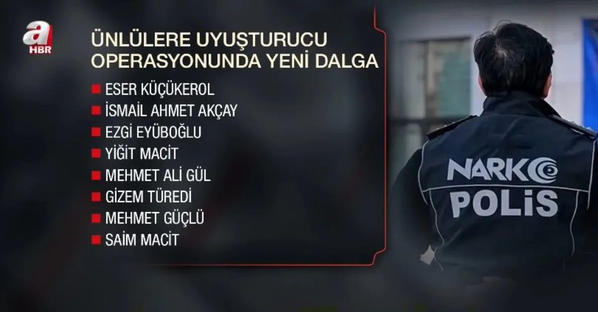 Ünlülere uyuşturucu soruşturması