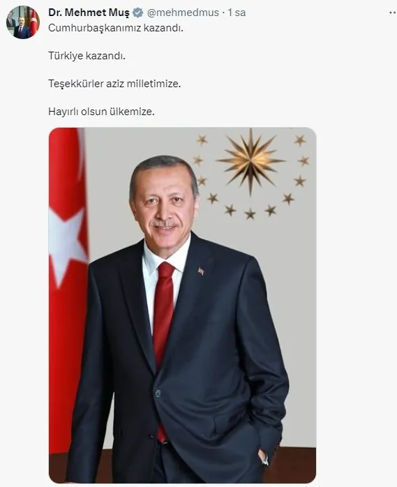 Zafer Başkan Erdoğan ve Türkiye’nin! Bakanlardan seçim değerlendirmesi