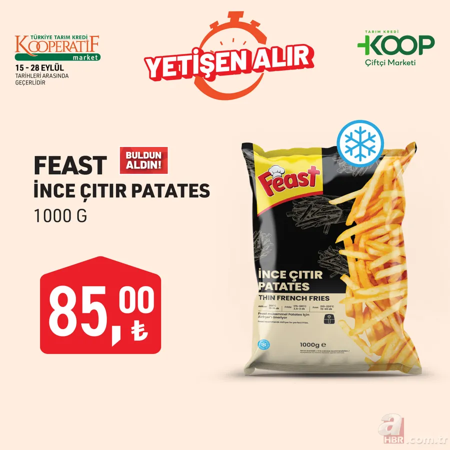 Tarım Kredi'de fiyatlar düştü: 16-22 Eylül kataloğunda yok yok! 3 kilo Gurme çay 579,90 TL, 32'li tuvalet kağıdı 139 TL... 9