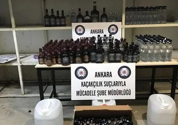Ankara'da sahte içki operasyonu