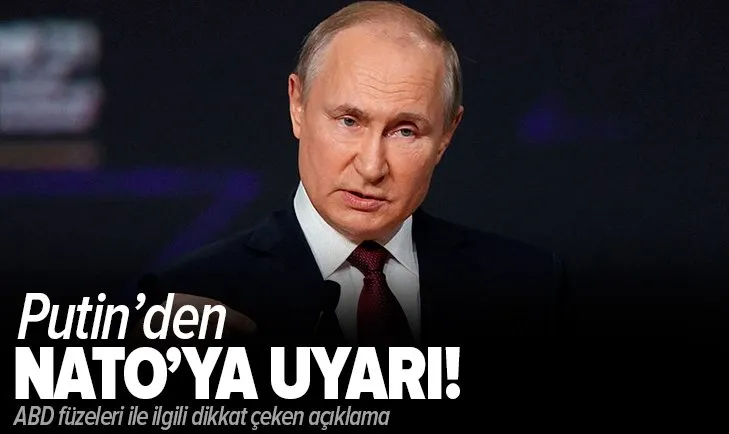 Rusya Devlet Başkanı Vladimir Putin'den NATO'ya net uyarı: Amerikan füzeleri...