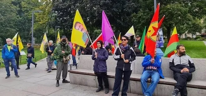İsveç’in başkenti Stockholm’de PKK gösterisi! Türkiye’ye alçak saldırı