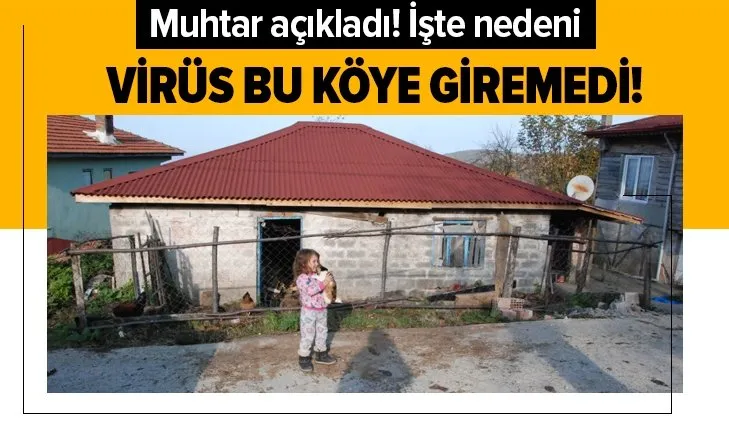 Bu köye koronavirüs giremedi! Muhtar açıkladı: İşte nedeni