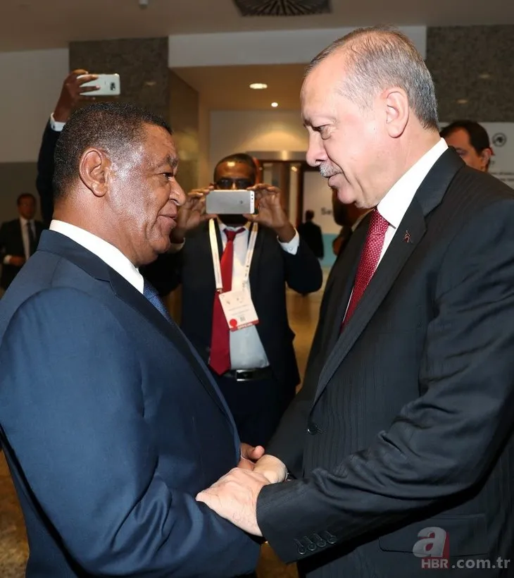 Başkan Erdoğan ile Etiyopya Cumhurbaşkanı’ndan samimi görüntüler