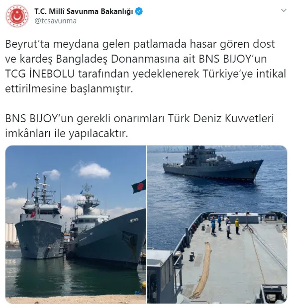 Türkiye Bangladeş Donanması için yardım eli uzattı - 1