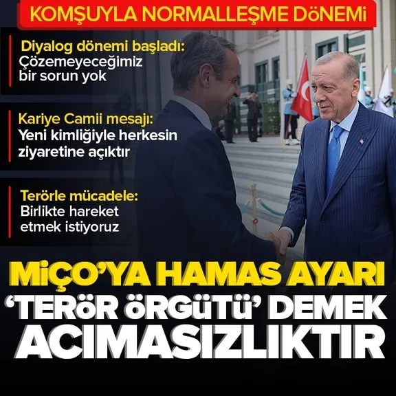 Ankara’da kritik zirve! Başkan Erdoğan’ın konuğu Yunanistan Başbakanı Miçotakis! İşte masadaki konular...
