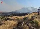 Aydınlar beldesinde örtü yangını
