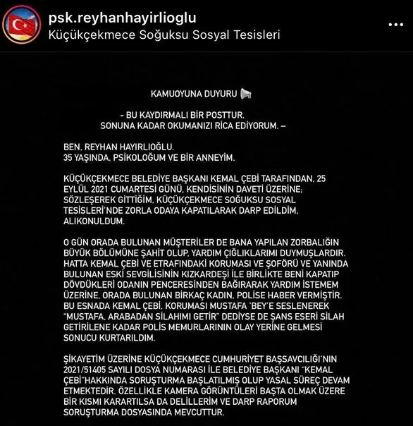 CHP Küçükçekmece Belediye Başkanı Kemal Çebi hakkında skandal iddia! Genç kadını alıkoyup darbetti