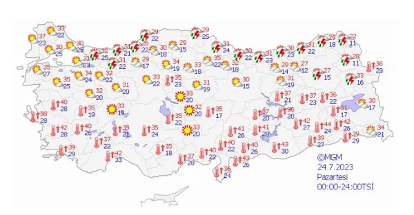 Kharoon sıcakları kapıya dayandı! Yanıyorduk şimdi kavrulacağız | Meteoroloji yayınladı: Bu haritaya bakmadan plan yapmayın - 9
